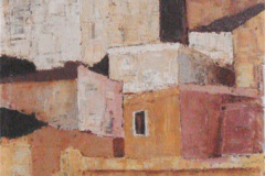 Albert Haberer:  Dorf in den Albaner Bergen, 1966